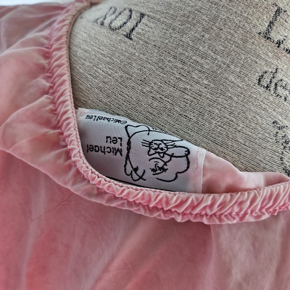 Vtg Michael Leu Pink Top M Structured Twist Lock Box Handbag Bag & Jeans 12 - Picture 5 of 16